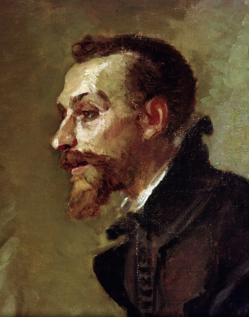 Tarquato Tasso legge la sua poesia a Eleonora d'Este 22 - Galleria Nazionale d'Arte Moderna, Roma, dettaglio